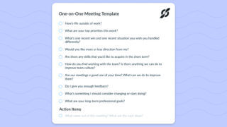 One on one meeting template Fellow