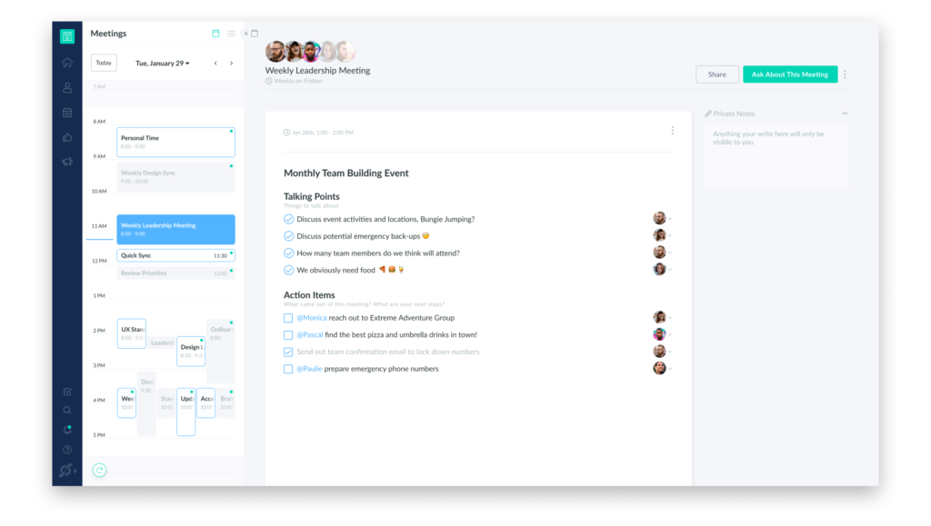 Fellow.app for Remote Team Meeting Agendas