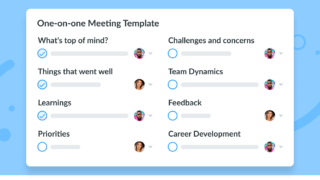 Key Topics One on One Meeting Template