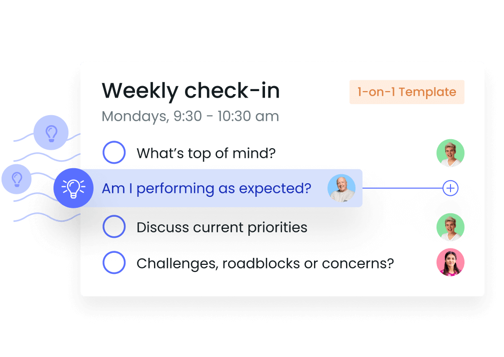 Weekly Check-in Suggested Topics