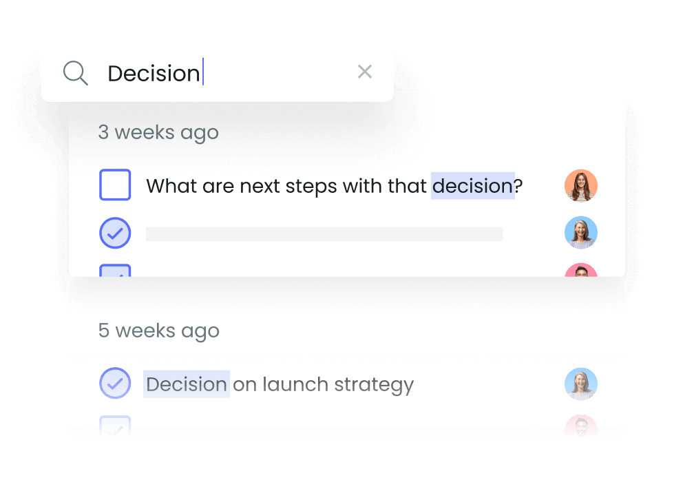 meeting decisions record