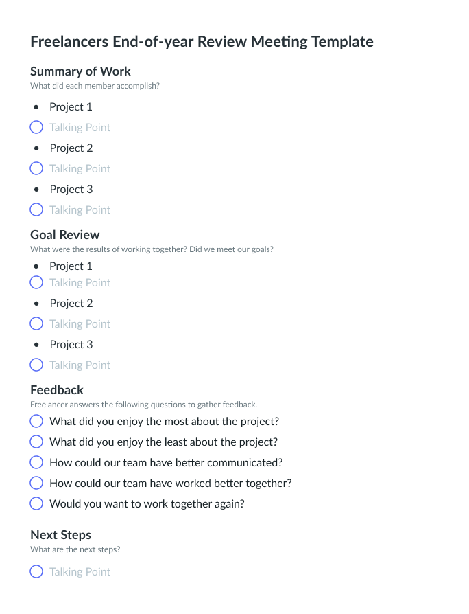 Template preview